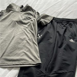 Adidas Performance Boys athletic pant designed with Leo Messi. Added new shirt.